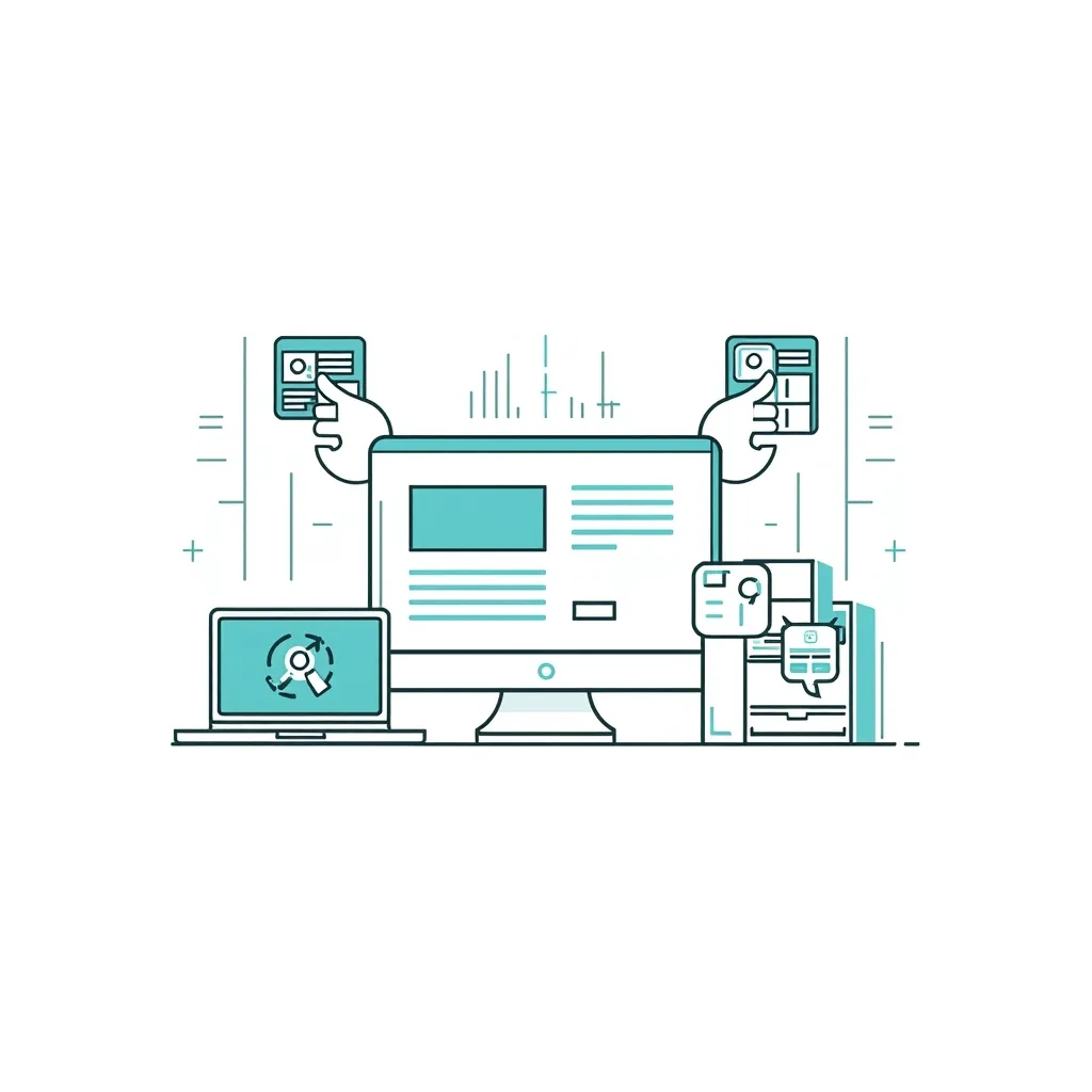 Illustrazione di un sito web per autoscuola, evidenziando come possa risparmiare tempo per clienti e gestori.